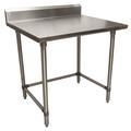 Bk Resources Work Table Open Base, 16/304 Stainless Steel, 5"Riser 48"Wx30"D CVTR5OB-4830